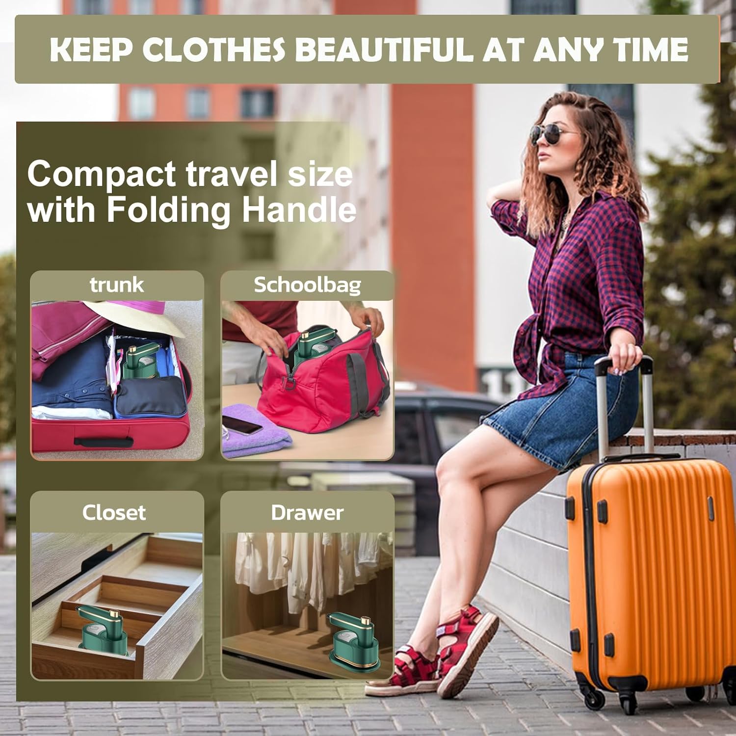 Mini Travel Steam Iron For Clothes-564575 
