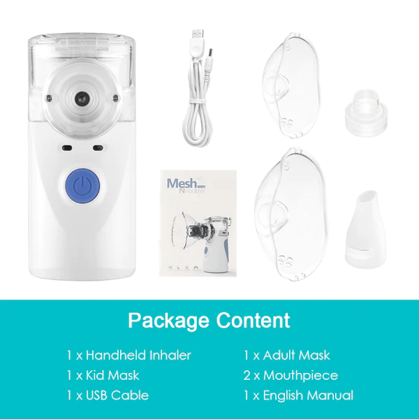 Mini Ultrasonic Portable Handheld Nebulizer Machine Mesh Steam Inhaler for Kids, Adults-CQA9417484075304-564575 CQA9417484075304