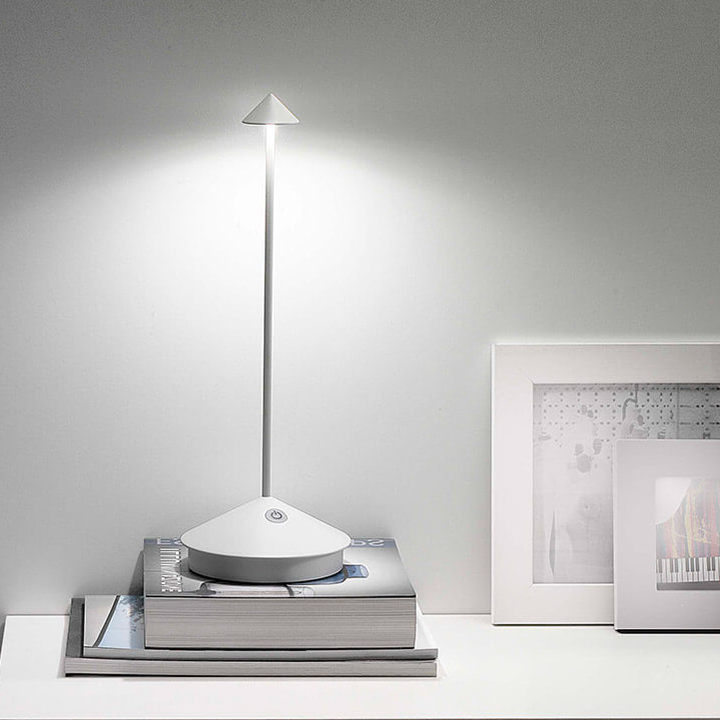 Minimalist LED Table Lamp - Waterproof & Dimmable Cordless Lighting 2024-CQA9417460515112-White-564575 CQA9417460515112
