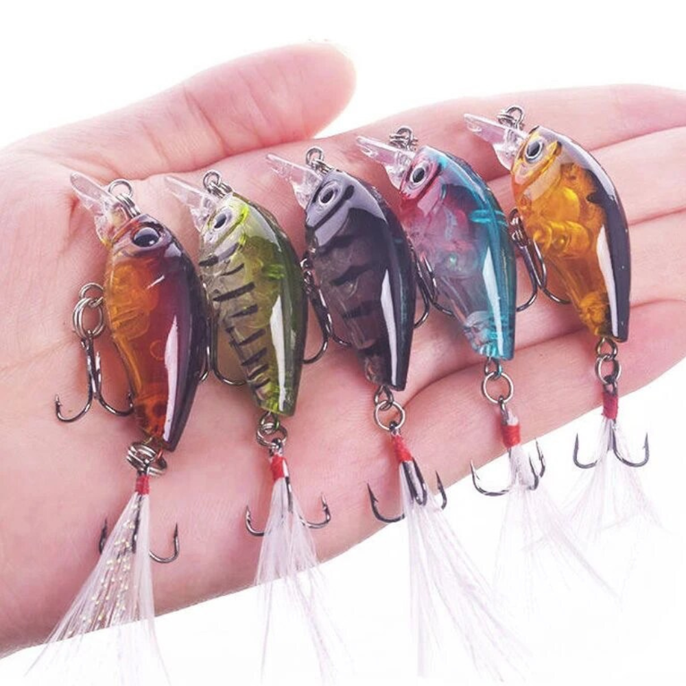 Mixing Fish Bait Set Minnow Fishing lure-CQA9417468608808-5pcs-564575 CQA9417468608808