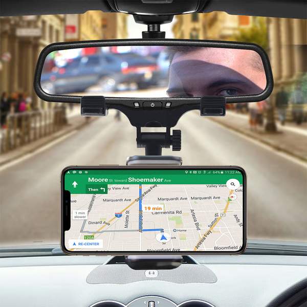 Multifunctional Rear View Mirror Phone Holder Mount-CQA9417482600744-564575 CQA9417482600744