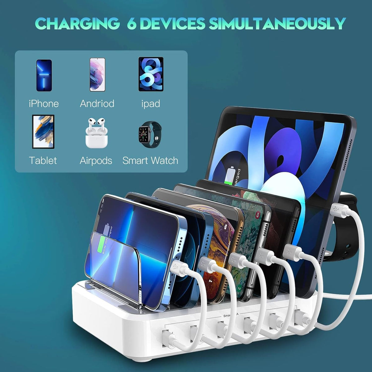 Multiple Device Fast Charging Station-CQA9417478177064-564575 CQA9417478177064