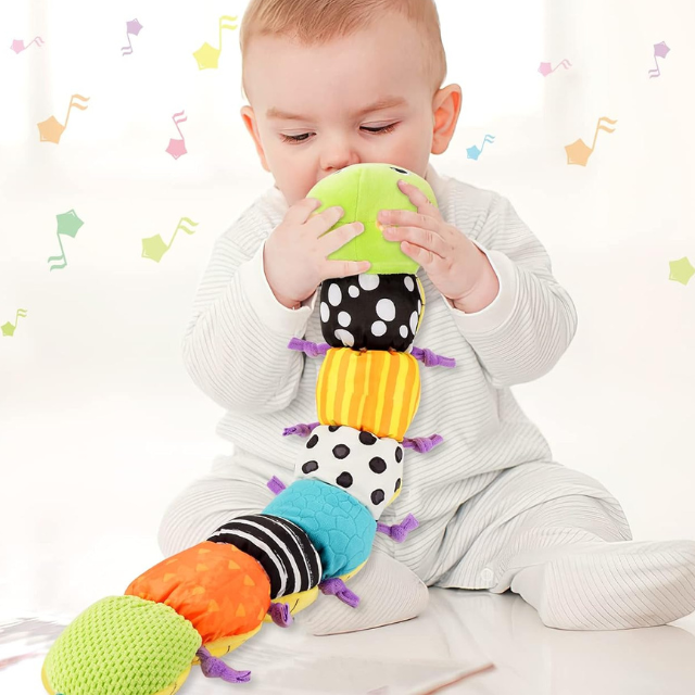 Musical Baby Rattle Stuffed Plush Sensory Caterpillar-564575 