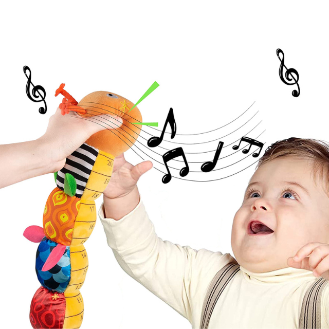 Musical Baby Rattle Stuffed Plush Sensory Caterpillar-564575 
