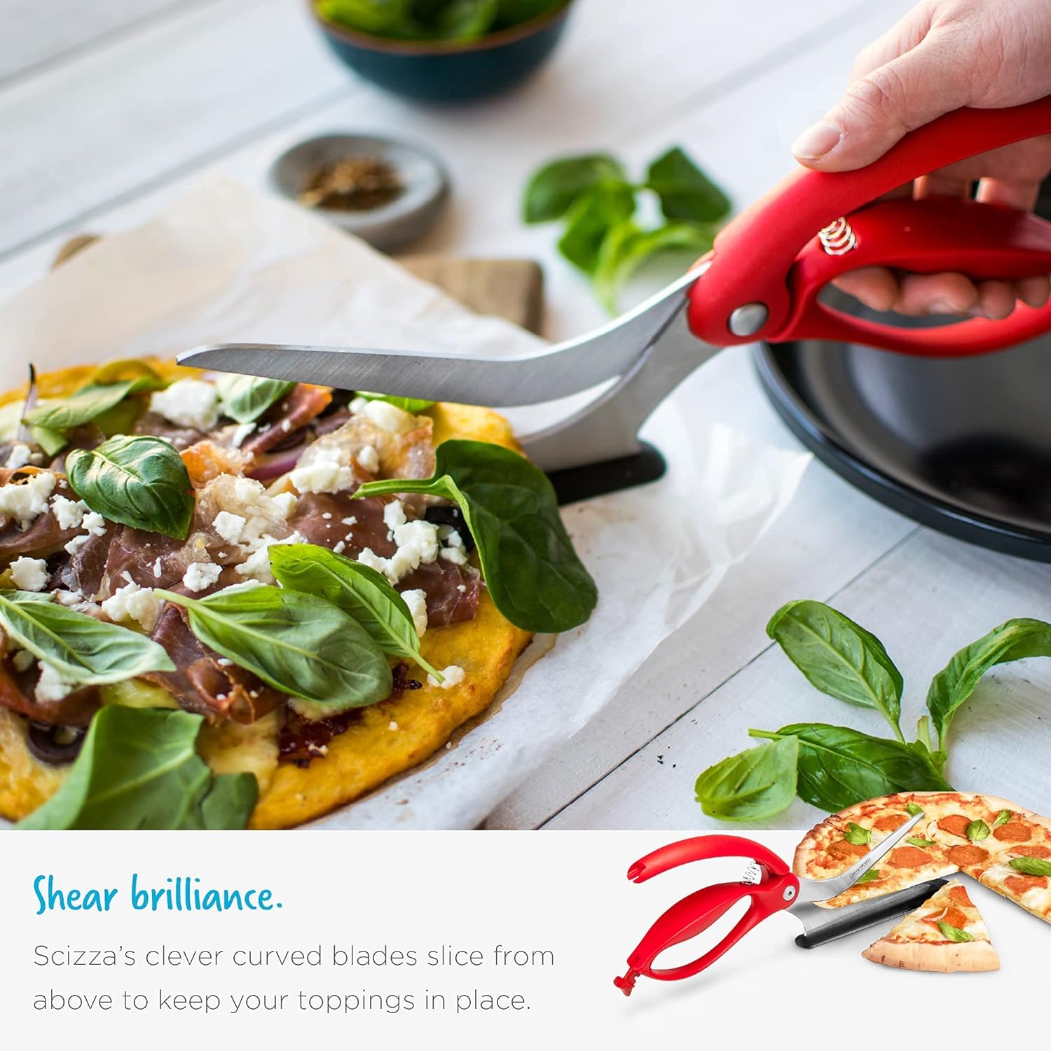 Non-Stick Pizza Scissors with Protective Server-CQA9417473294632-564575 CQA9417473294632