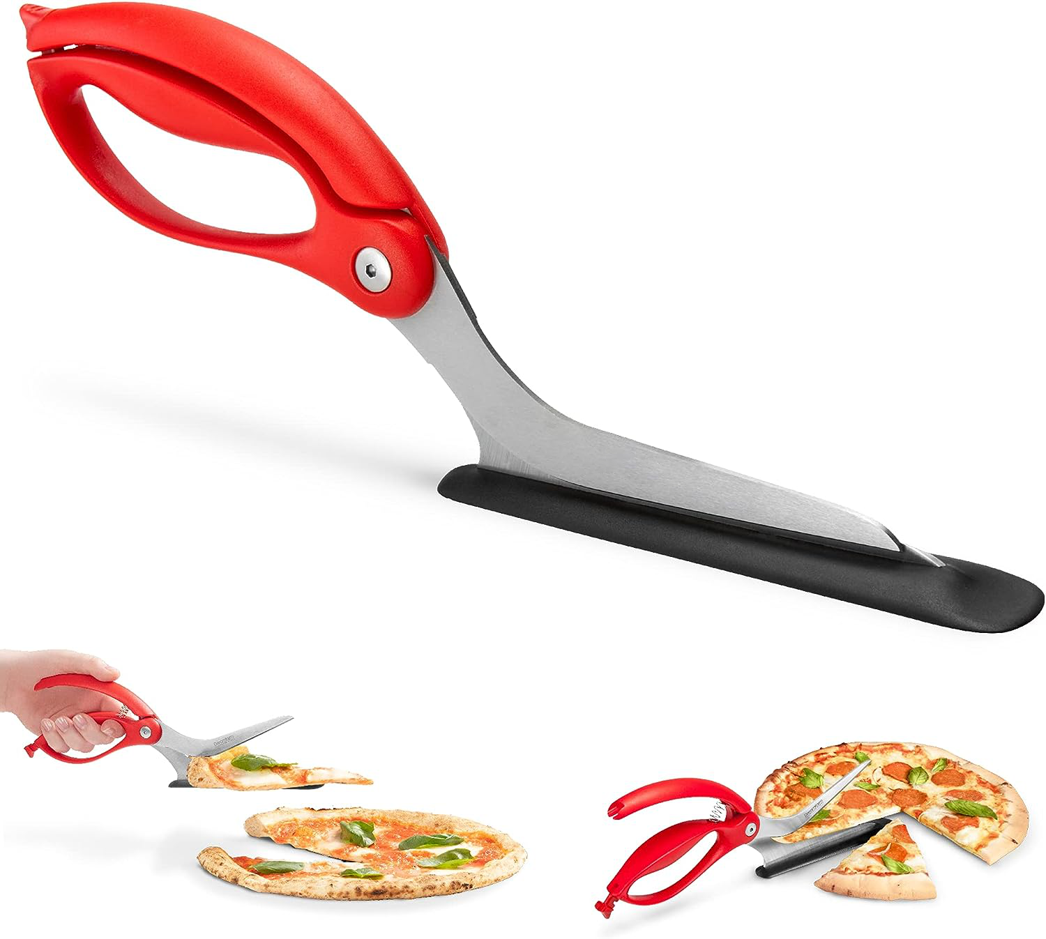 Non-Stick Pizza Scissors with Protective Server-CQA9417473294632-564575 CQA9417473294632
