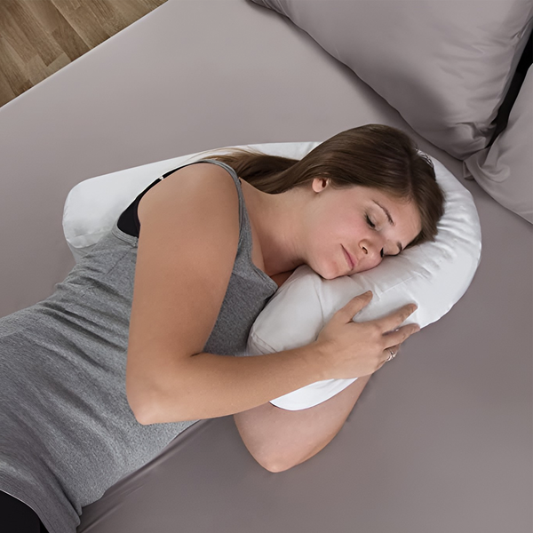 Orthopedic Side Sleeper Pillow With Ear Hole-CQA9417499607336-564575 CQA9417499607336