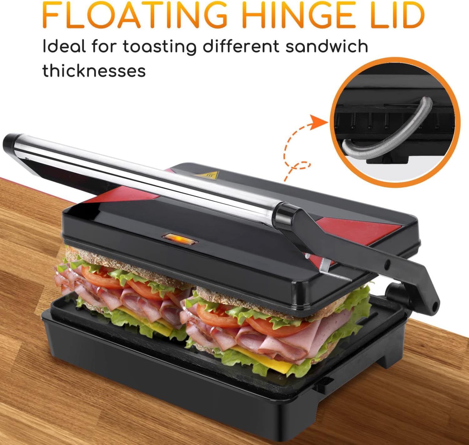 Panini Press Sandwich Maker-CQA9417473392936-564575 CQA9417473392936