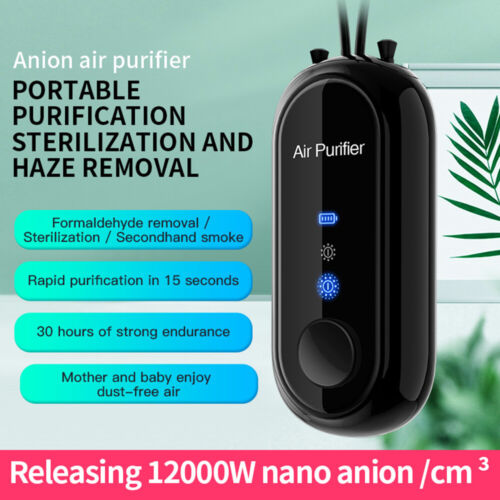 Personal Mini Air Purifier Necklace | Wearable Air Purifier with USB Charging-564575 