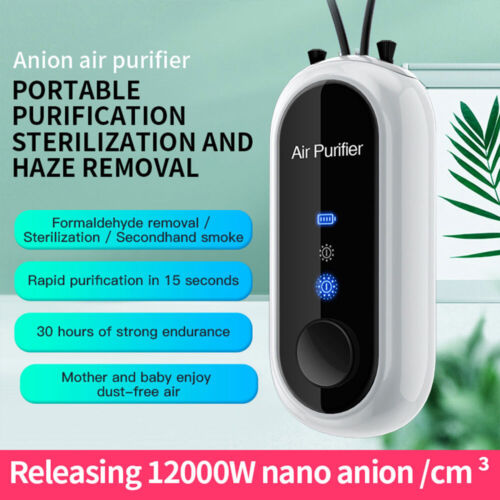 Personal Mini Air Purifier Necklace | Wearable Air Purifier with USB Charging-564575 