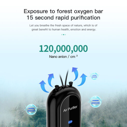 Personal Mini Air Purifier Necklace | Wearable Air Purifier with USB Charging-564575 