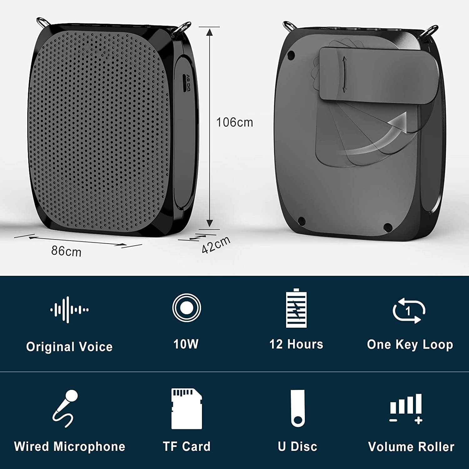Personal Voice Amplifier For Teachers And Eldery-CQA9417472246056-564575 CQA9417472246056
