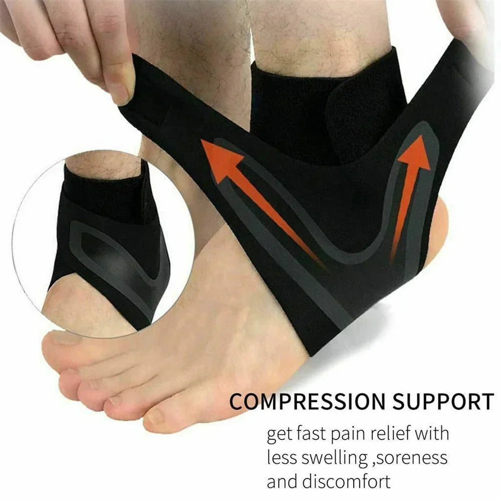 Plantar Ankle X Wrap Brace Support Compression Sleeve-564575 