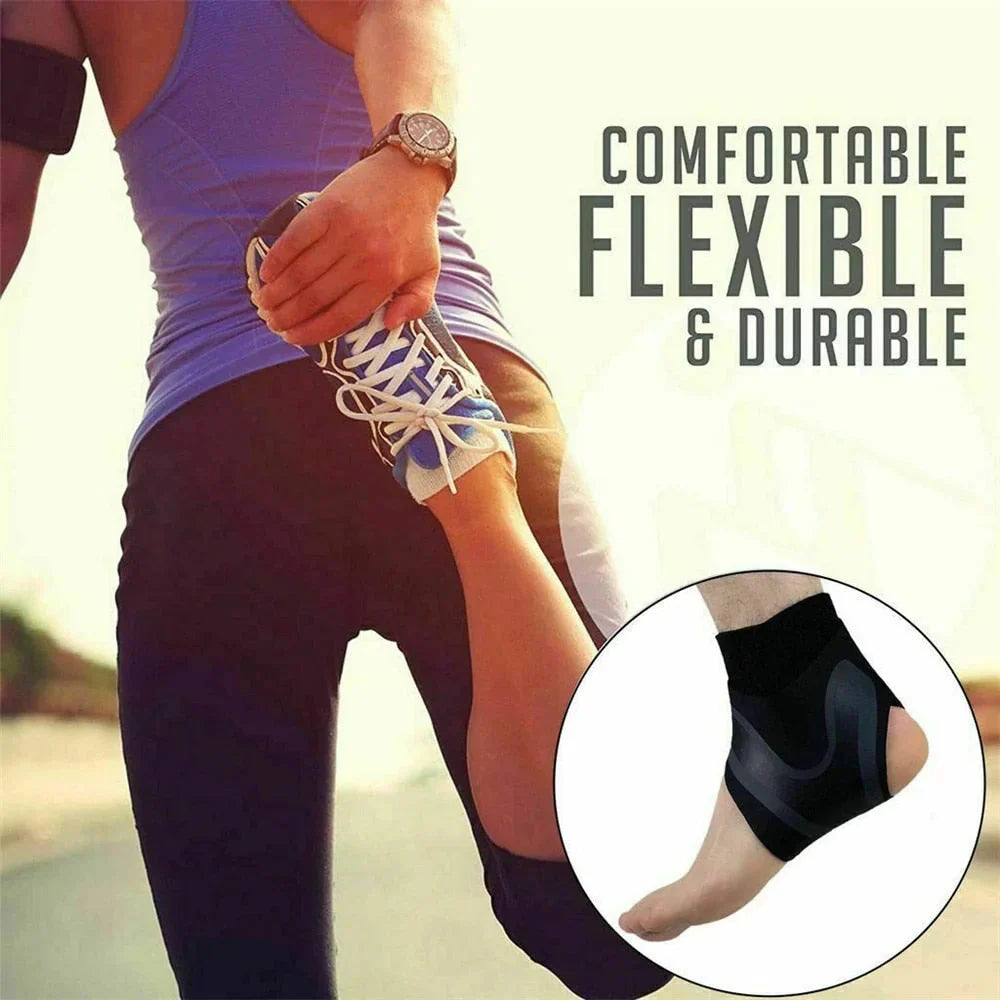 Plantar Ankle X Wrap Brace Support Compression Sleeve-564575 