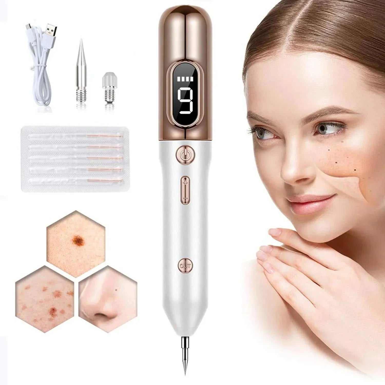 Plasma Pen To Remove Skin Tags, Moles And Warns-CQA9417495839016-GOLD-564575 CQA9417495839016
