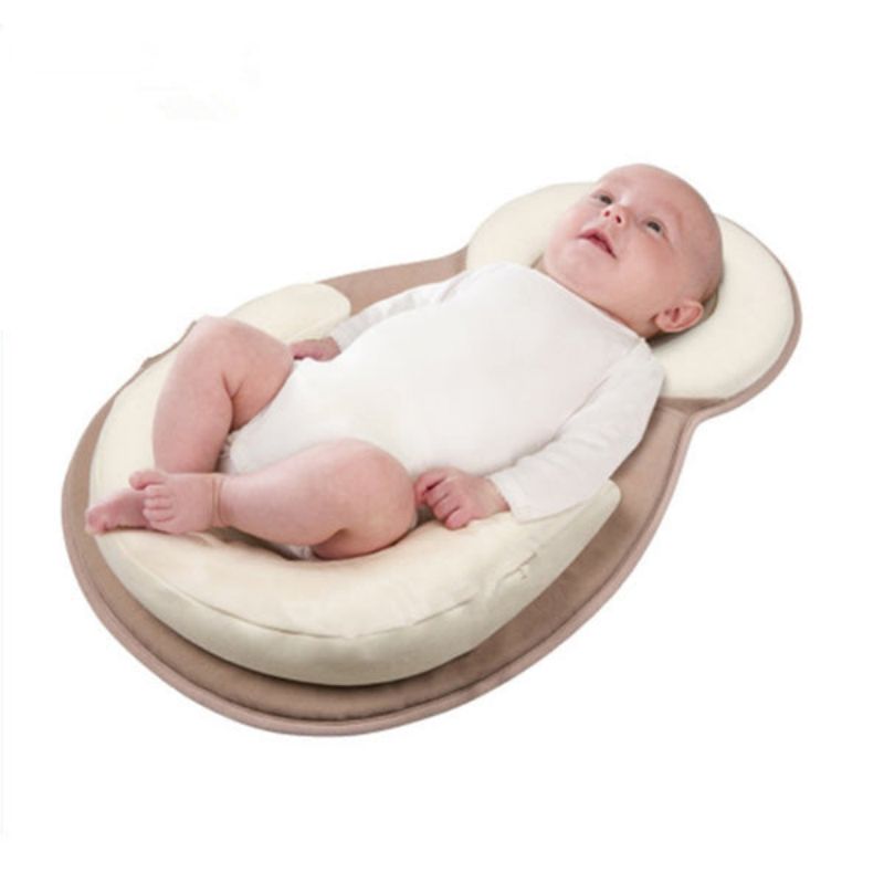 Portable Baby Pillow For Bed-Donrams-Brown- 676567654642