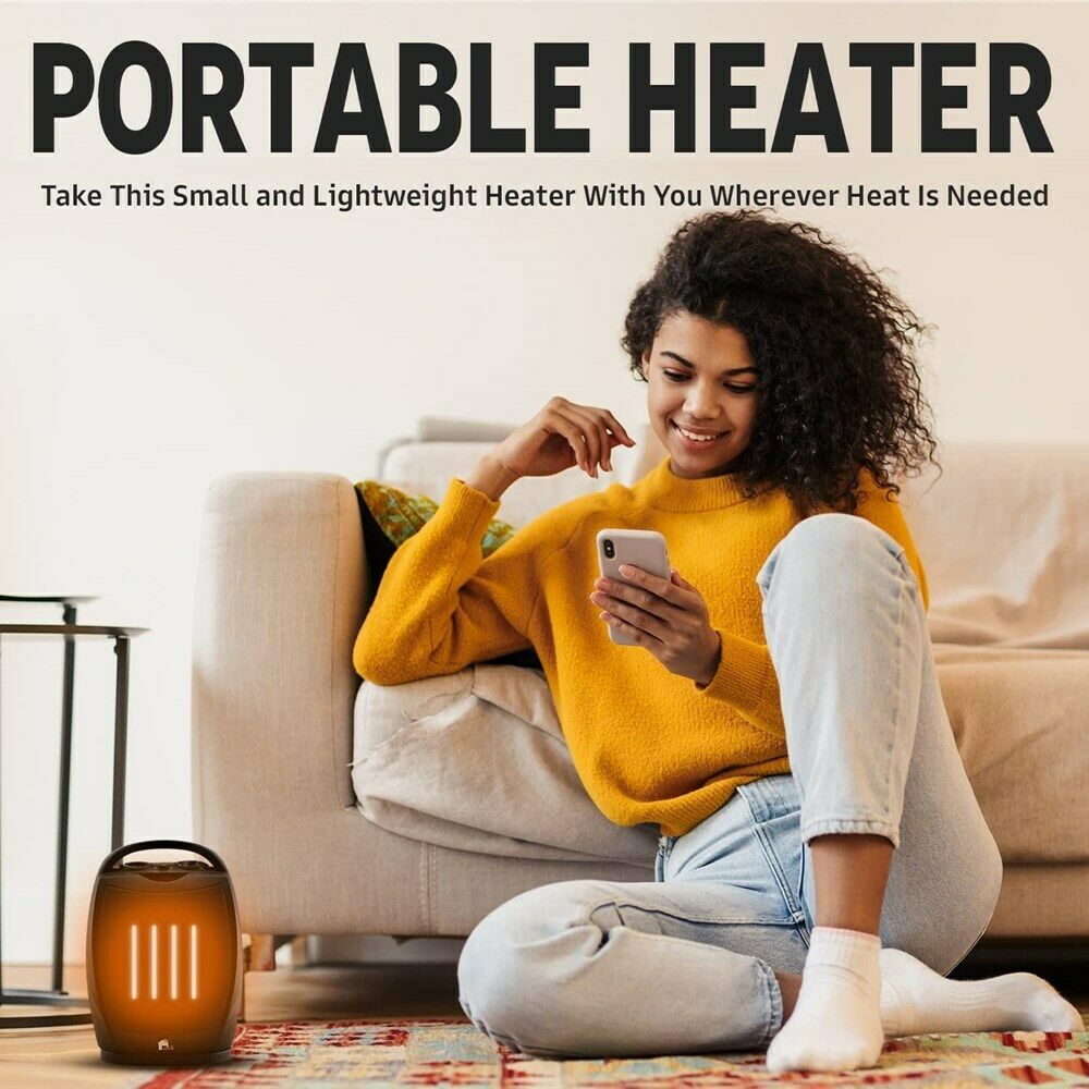 Portable Electric Space Heater Super Quiet Oscillating Heater Fan Thermostat-CQA9417511272744-564575 CQA9417511272744