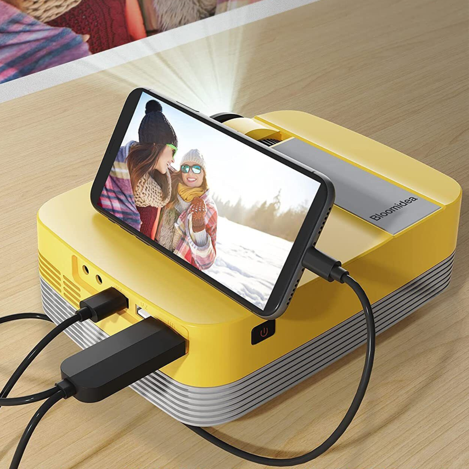 Portable HD Mini Smart USB Multi Device Mobile Laptop Projector-CQA9417508258088-564575 CQA9417508258088
