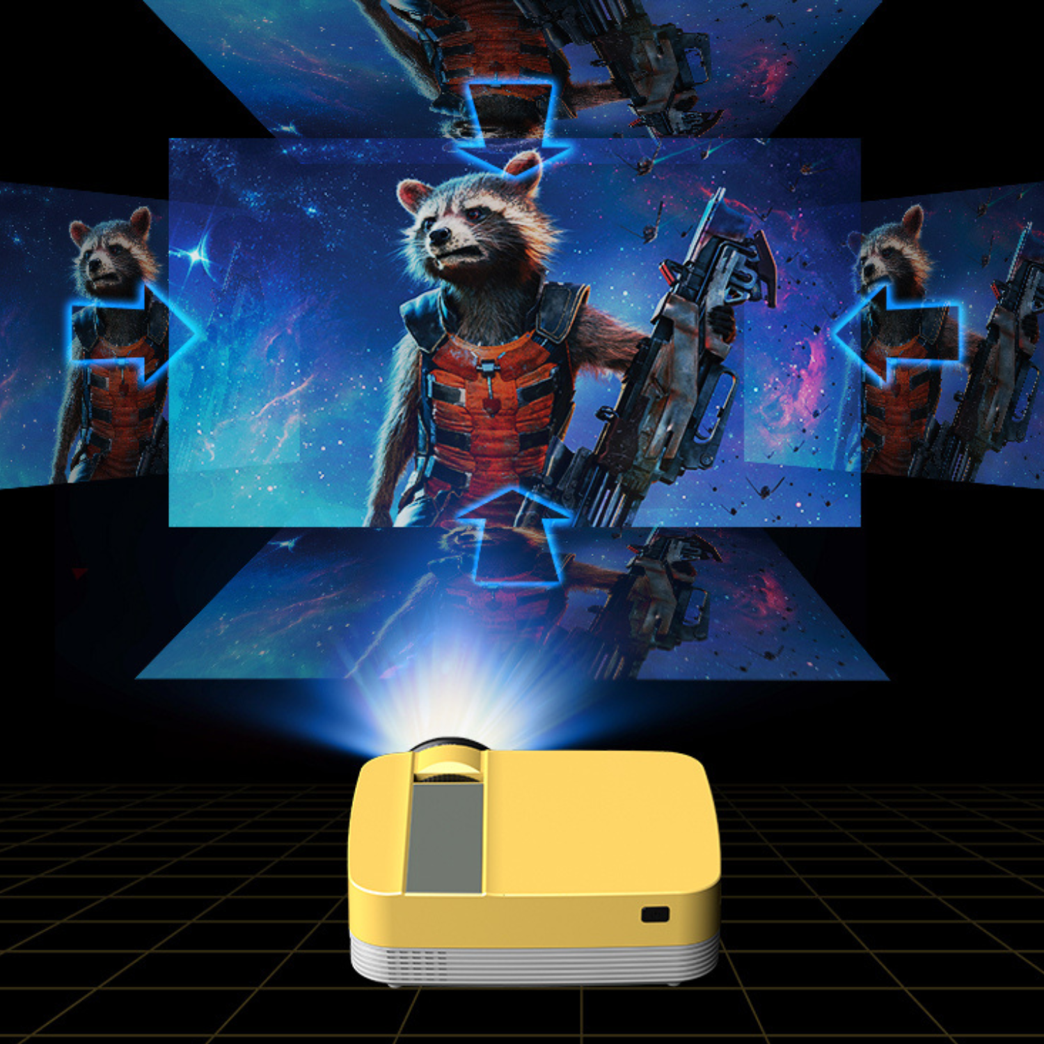 Portable HD Mini Smart USB Multi Device Mobile Laptop Projector-CQA9417508258088-564575 CQA9417508258088