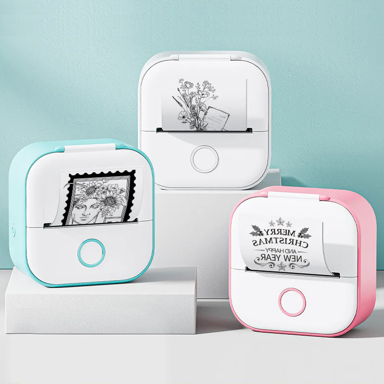 Portable Mini Thermal Label Printer Home Photo Printer-564575 
