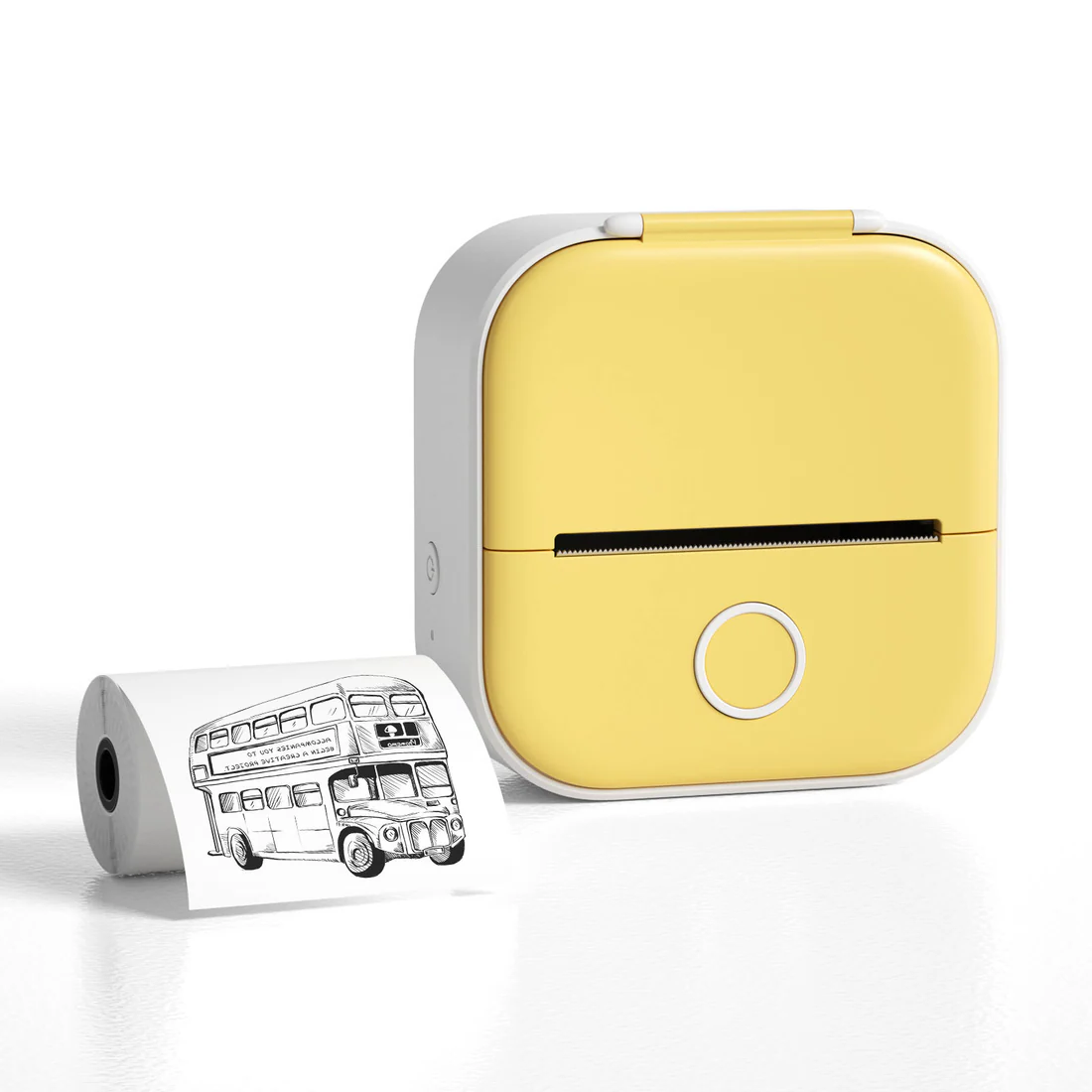 Portable Mini Thermal Label Printer Home Photo Printer-CQA9417480306984-Yellow-564575 CQA9417480306984