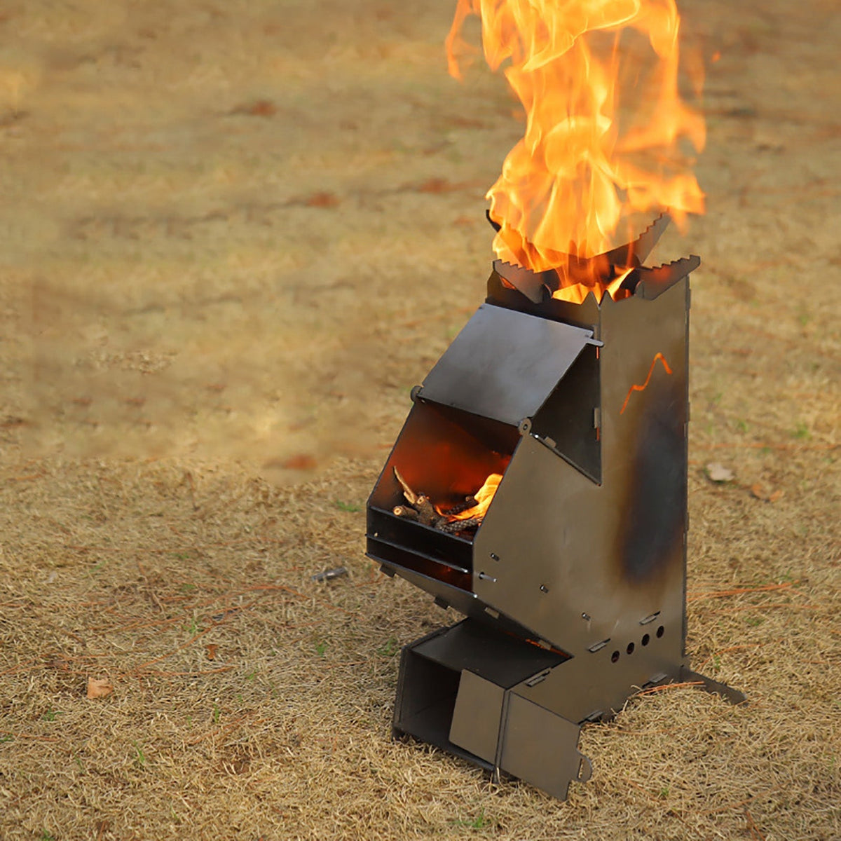 Portable Outdoor Rocket Wood Burning Stove Heater-CQA9417482862888-564575 CQA9417482862888