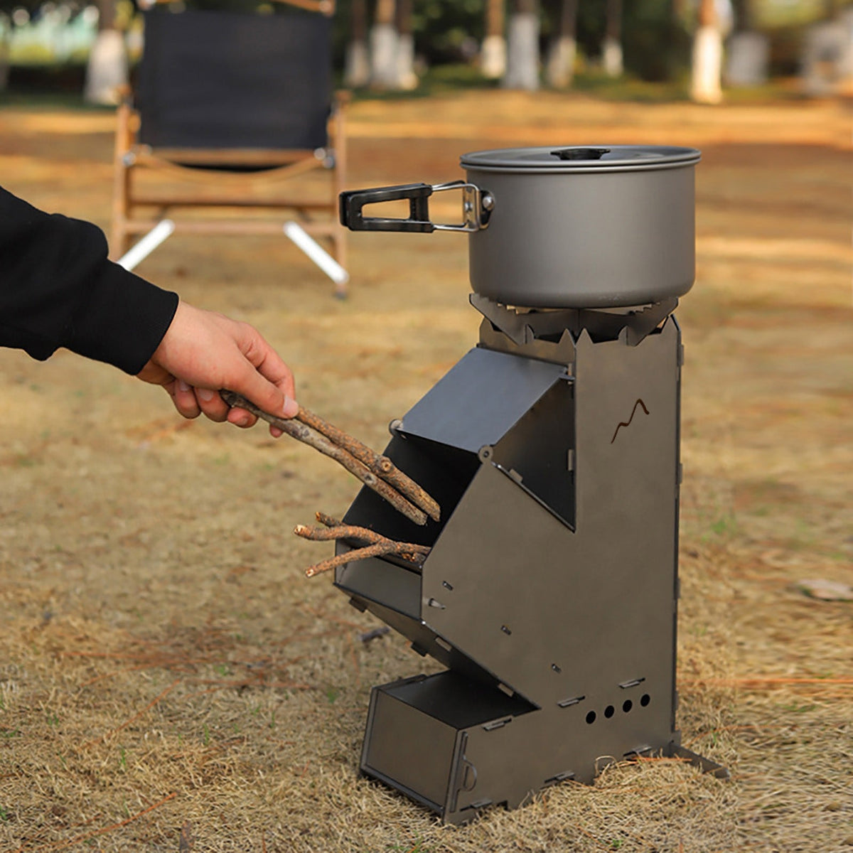 Portable Outdoor Rocket Wood Burning Stove Heater-CQA9417482862888-564575 CQA9417482862888