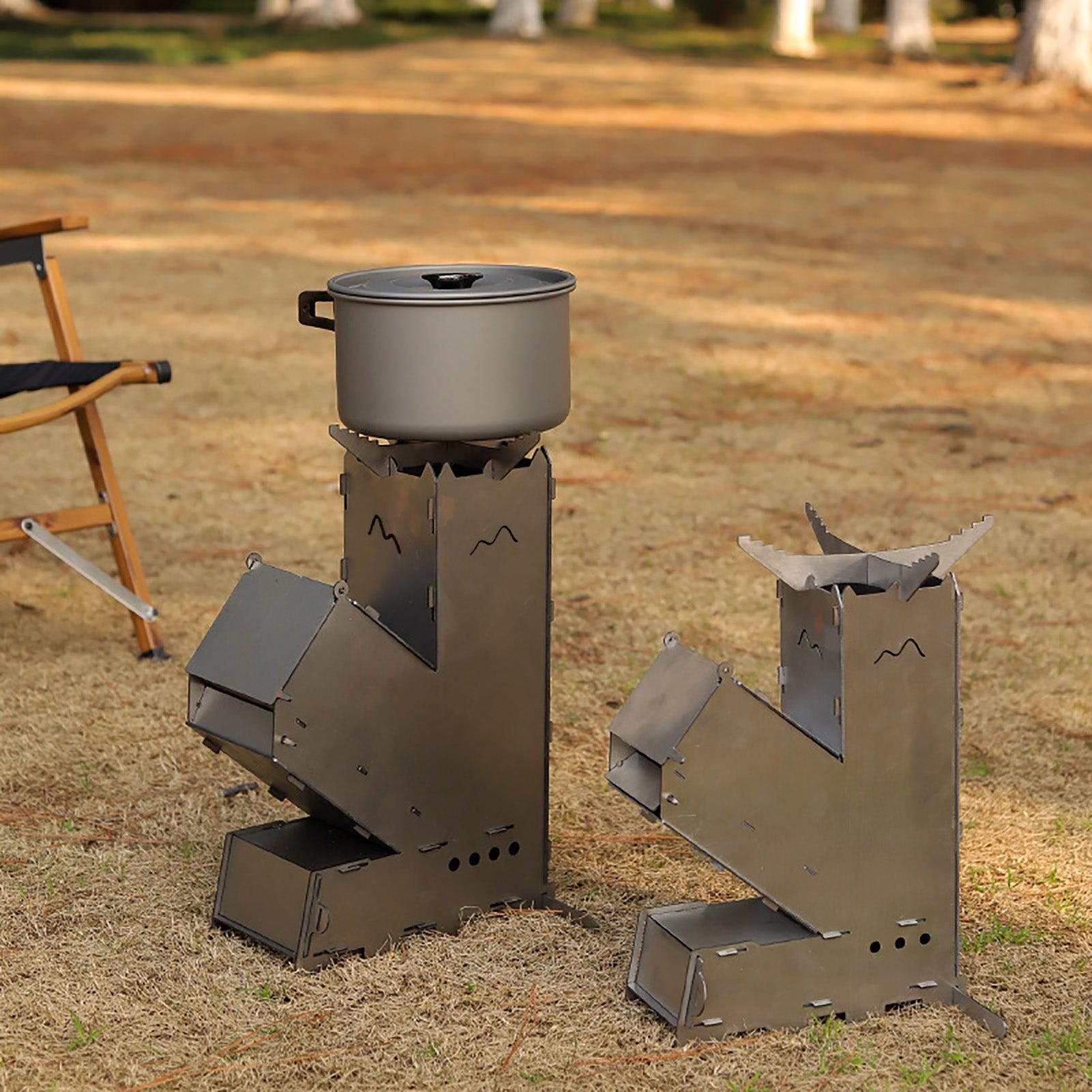 Portable Outdoor Rocket Wood Burning Stove Heater-CQA9417482862888-564575 CQA9417482862888