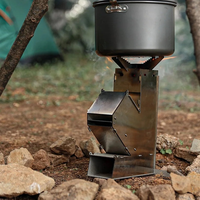 Portable Outdoor Rocket Wood Burning Stove Heater-CQA9417482862888-564575 CQA9417482862888