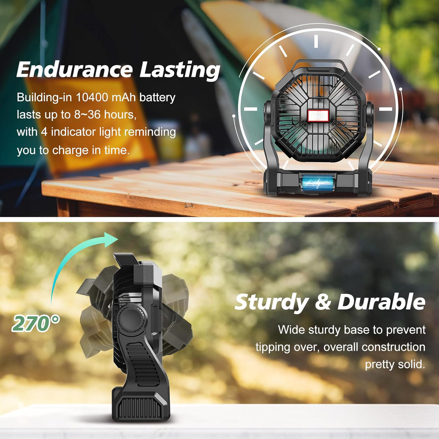 Portable Rechargeable Camping Fan-CQA9417472639272-564575 CQA9417472639272