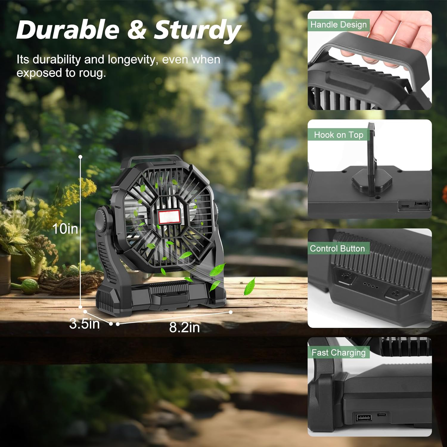 Portable Rechargeable Camping Fan-CQA9417472639272-564575 CQA9417472639272