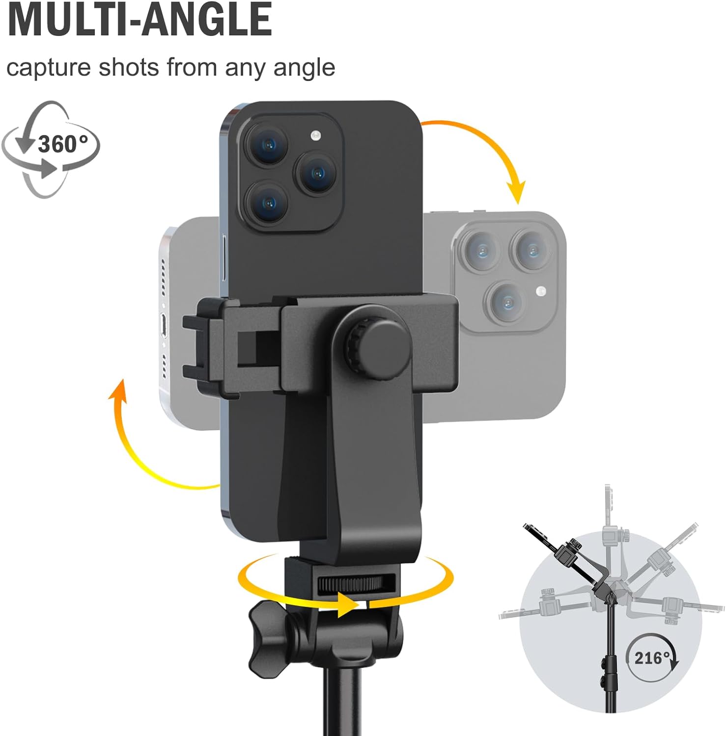 Portable Tripod Mount Stand for Cell Phone & Camera-CQA9417478209832-564575 CQA9417478209832