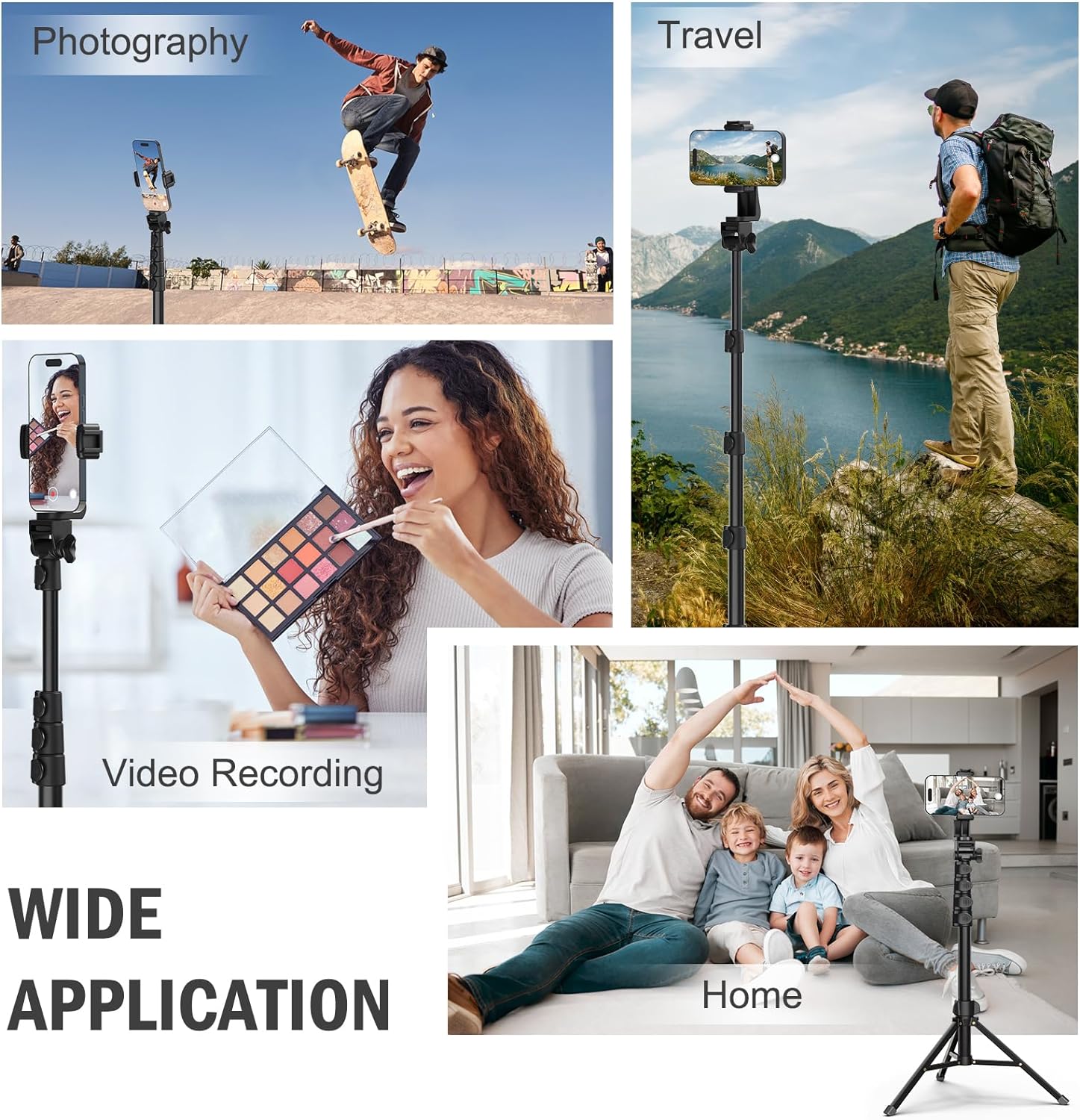 Portable Tripod Mount Stand for Cell Phone & Camera-CQA9417478209832-564575 CQA9417478209832