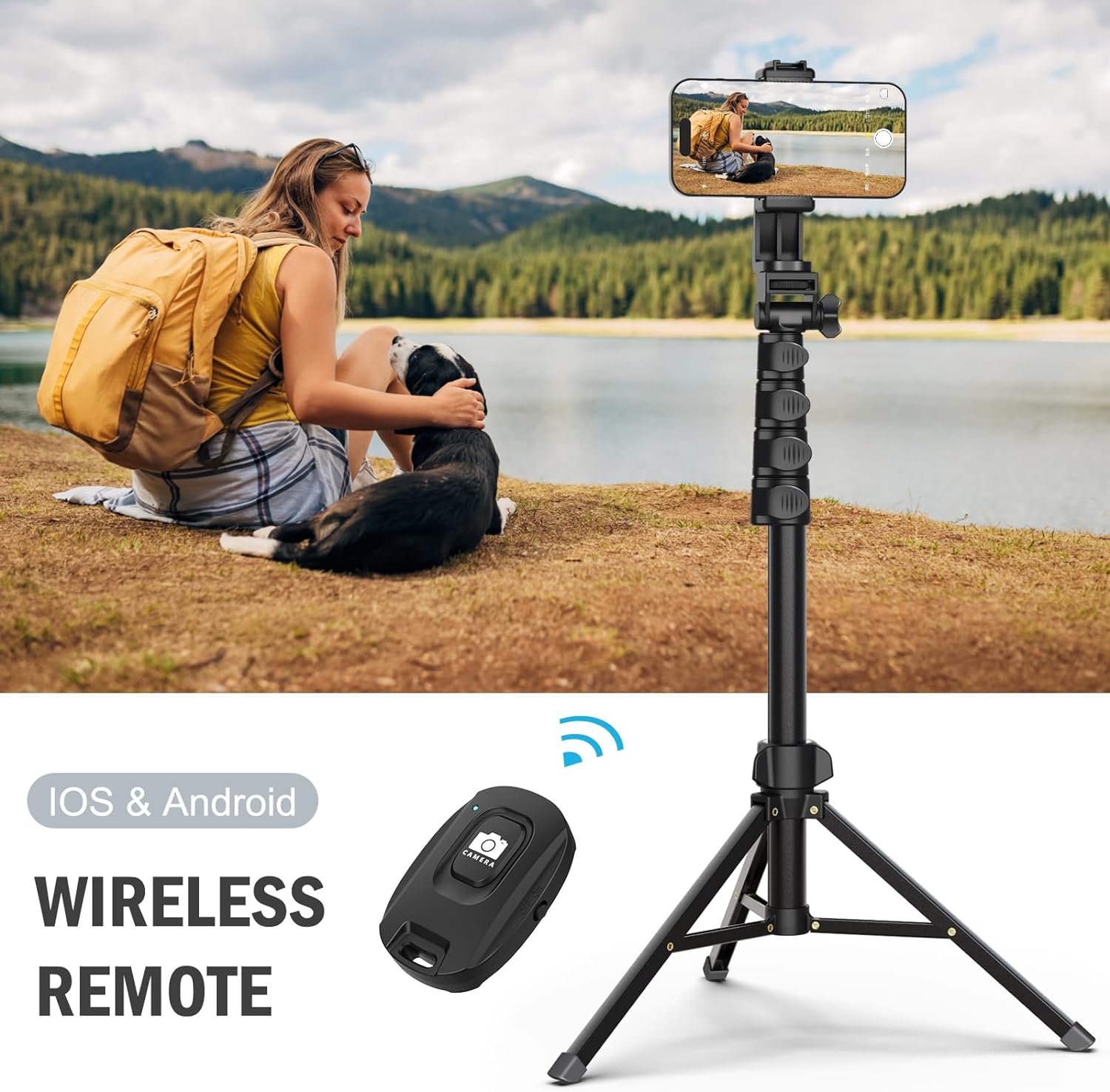 Portable Tripod Mount Stand for Cell Phone & Camera-CQA9417478209832-564575 CQA9417478209832