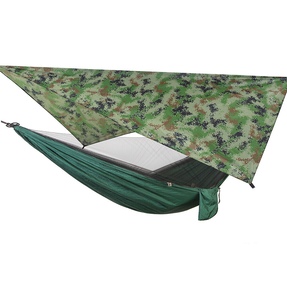 Portable Two Person Outdoor Traveler Camping Hammock Tent With Canopy-564575 