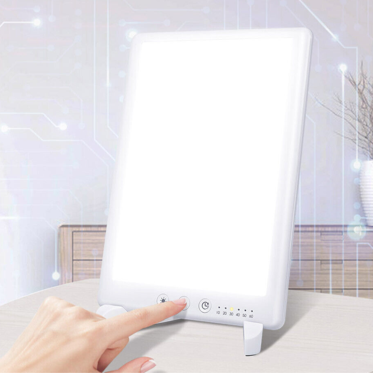 Powerful Compact Seasonal Sadness Bright Sun Therapy Lamp Light-CQA9417505276200-564575 CQA9417505276200