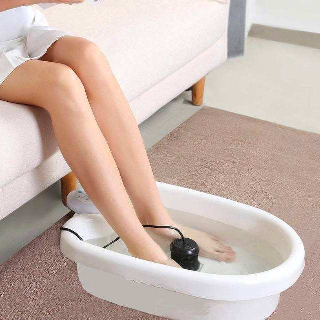 Premium Ionic Foot Detox Cleanse Vibrating Whirlpool Soak Bath-564575 