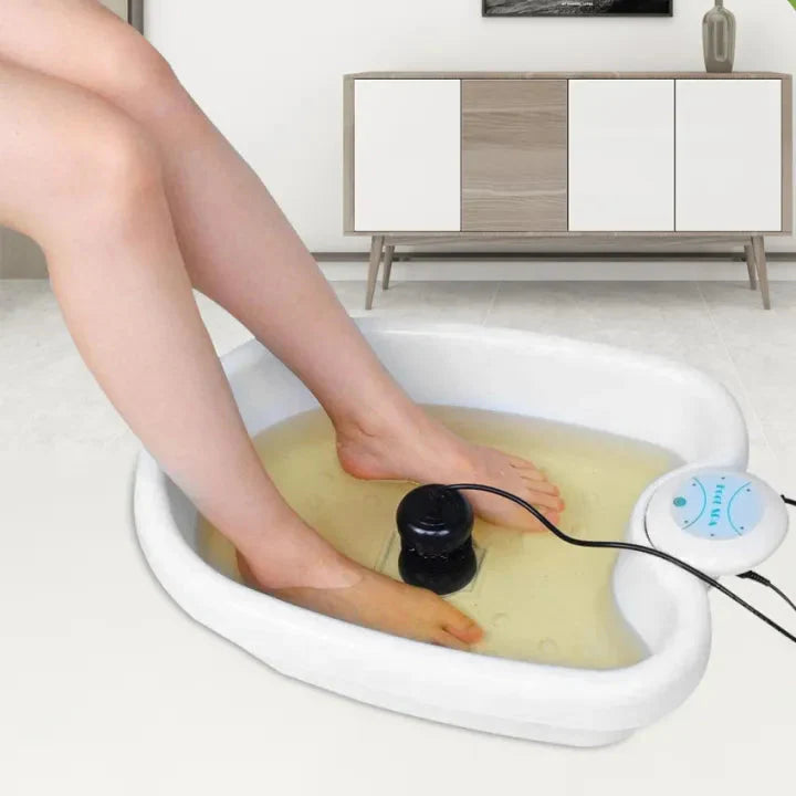 Premium Ionic Foot Detox Cleanse Vibrating Whirlpool Soak Bath-564575 