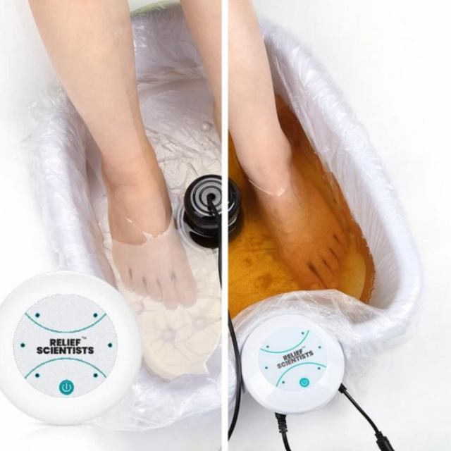 Premium Ionic Foot Detox Cleanse Vibrating Whirlpool Soak Bath-564575 