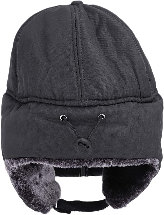 Premium Mens Winter Cold Weather Snow Hat With Ear Flaps And Brim-564575 