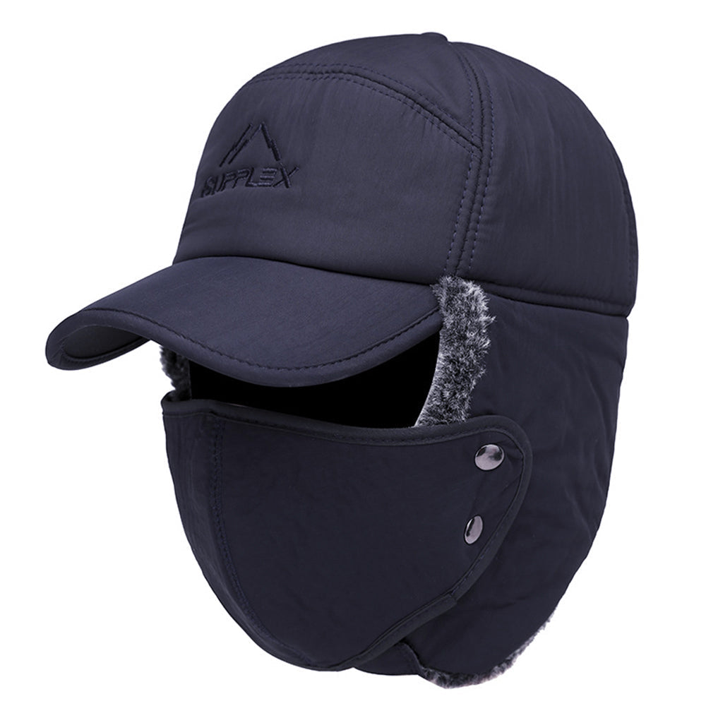 Premium Mens Winter Cold Weather Snow Hat With Ear Flaps And Brim-564575 