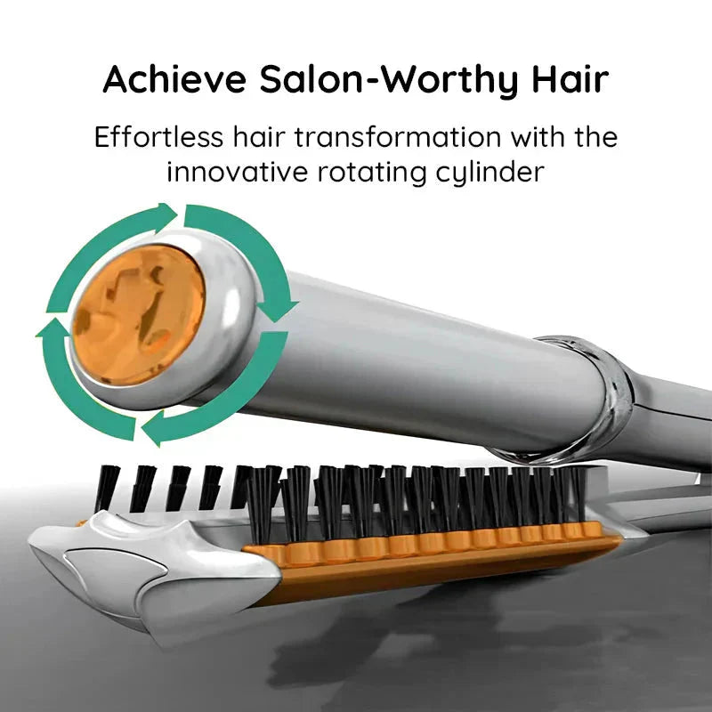Professional 2 in 1 Rotating Iron Hair Brush-CQA9417477947688-564575 CQA9417477947688