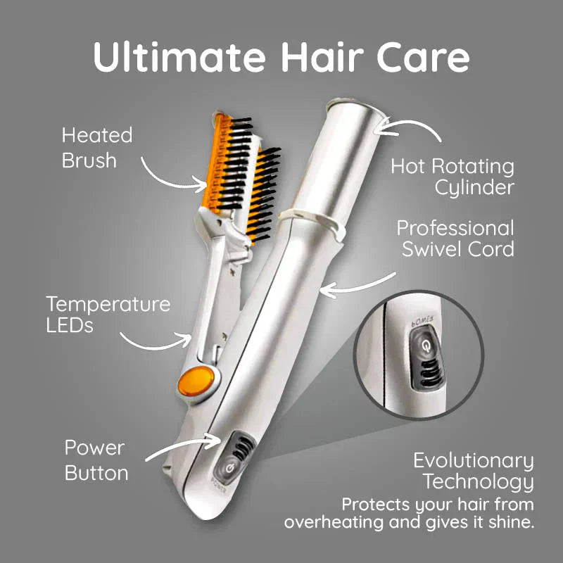 Professional 2 in 1 Rotating Iron Hair Brush-CQA9417477947688-564575 CQA9417477947688
