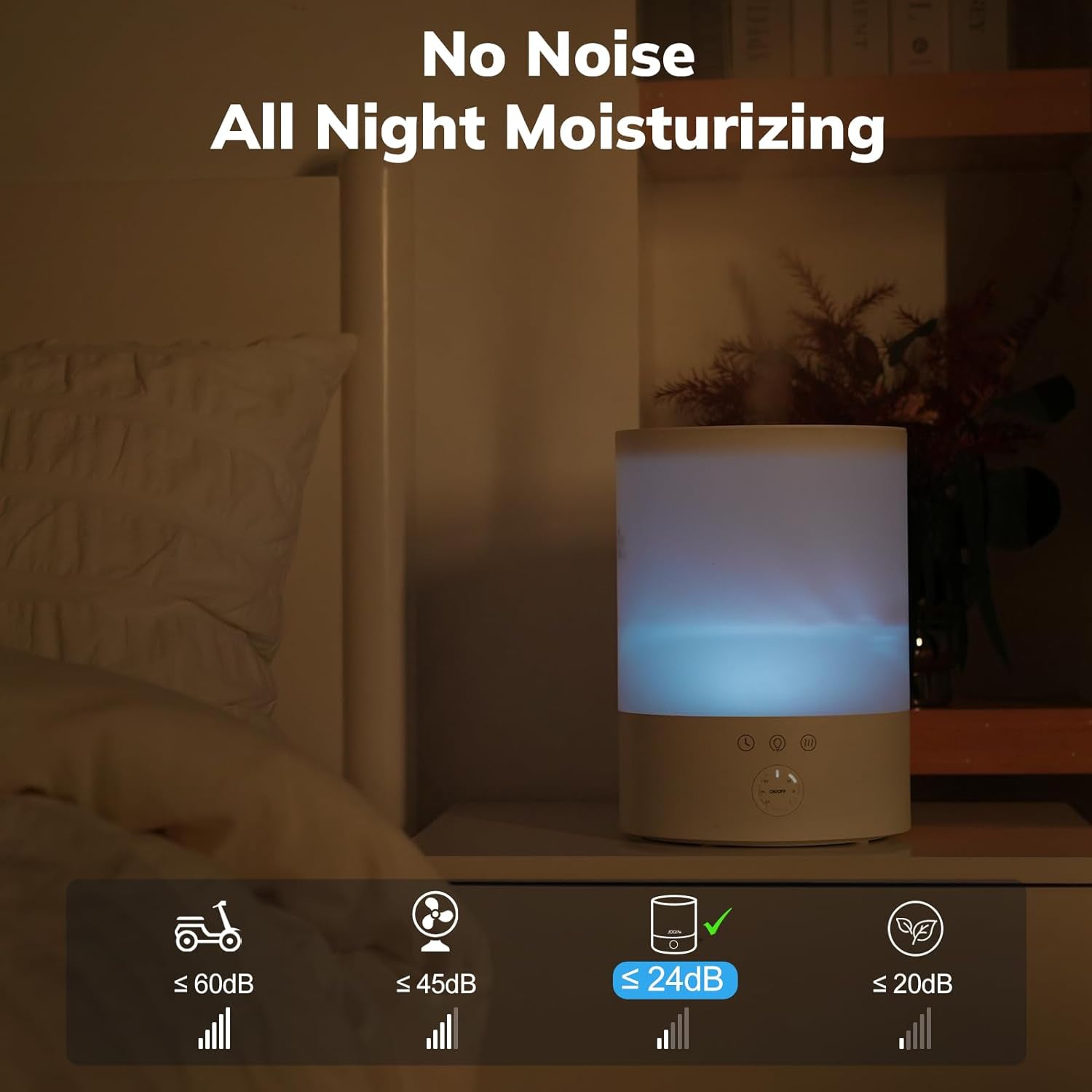 Pure Enrichment Ultrasonic Cool Mist Humidifier For Large Room-CQA9417479061800-564575 CQA9417479061800