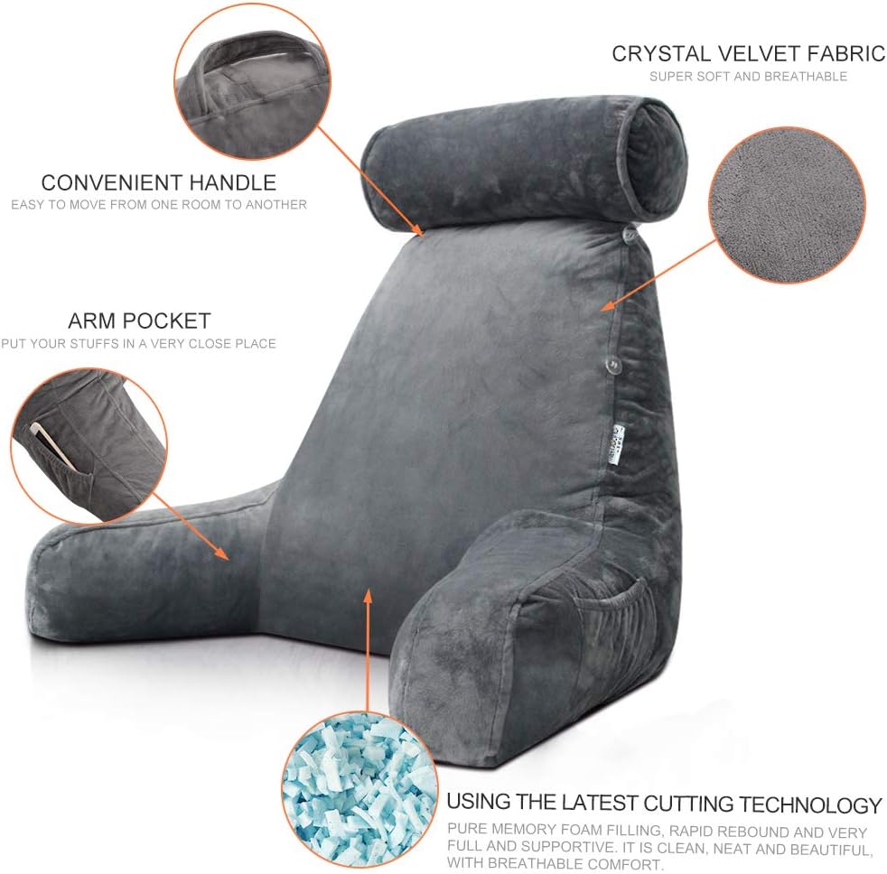 Reading Bed Pillow with Arms-564575 