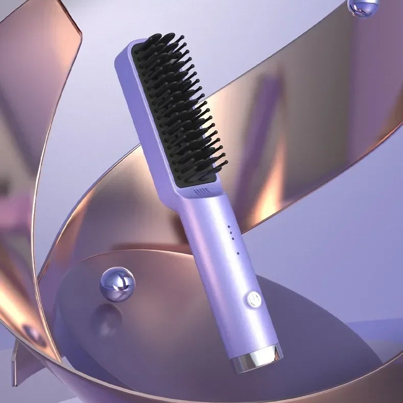 Rechargeable Frizz Away Hair Smoothing Comb-564575 
