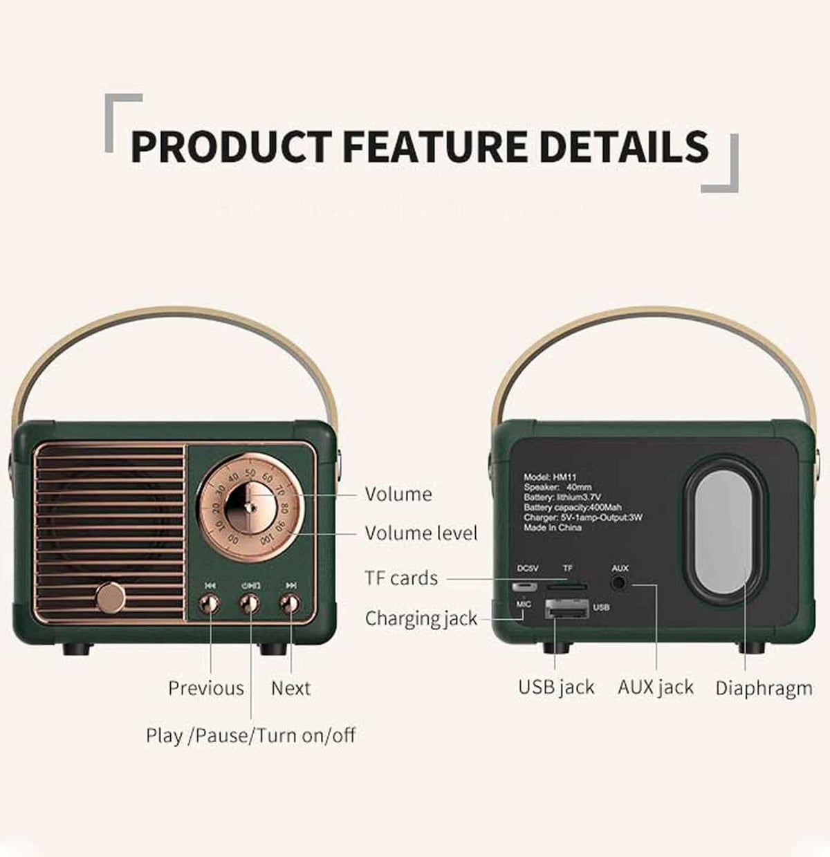 Retro Bluetooth Speaker-CQA9417480012072-564575 CQA9417480012072