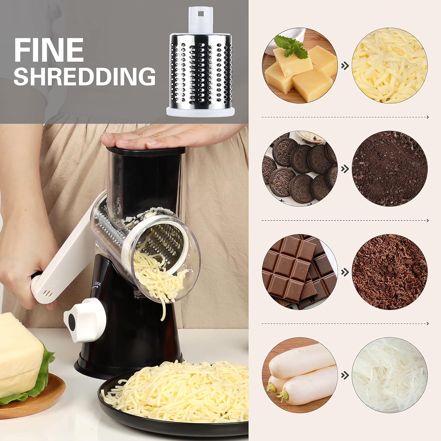 Rotary Cheese Vegetable Manual Grater-CQA9417474507048-564575 CQA9417474507048