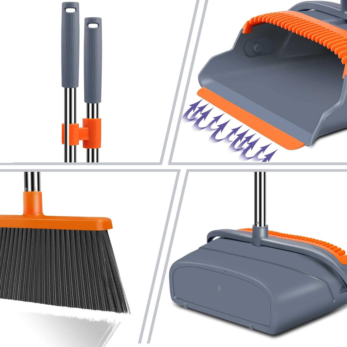 Self-Cleaning Broom And Dustpan Set-CQA9417473425704-564575 CQA9417473425704