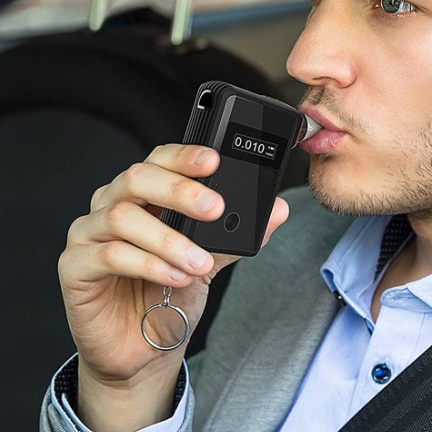 Smart Compact Portable Breath Alcohol Home / Car Breathalyzer Tester-CQA9417509110056-564575 CQA9417509110056
